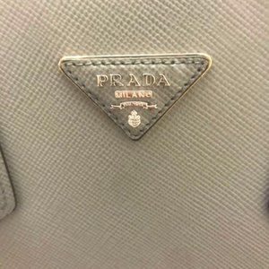 Prada-Pomice Saffiano Cuir Leather Tote